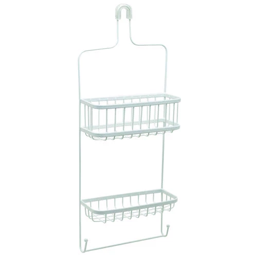 Zenna Home 7617WW E Shower Caddy, Steel, 10.38 In OAW, 26.13 In OAH, 4.13 In OAD