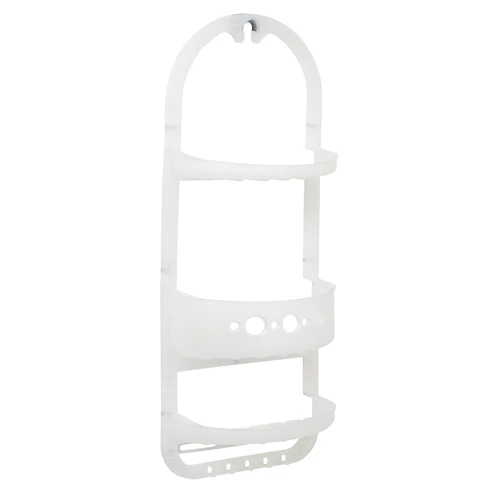 Zenith 5890KK Shower Caddy Zenna Home 26.38" H X 5.5" W X 10.25" L Frosted White Frosted