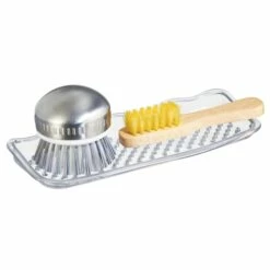 IDesign 38600 Sink Tray 9.1" L X 4.7" W X 0.75" H PVC Clear