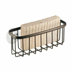 IDesign 60971 Suction Sink Center 6.5" L X 2.5" W X 2.5" H Steel Bronze