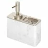 InterDesign 28240 Soap Pump Dakota White Plastic/Steel White