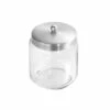 InterDesign 22660 Covered Jar Forma Brushed Clear Stainless Steel Brushed