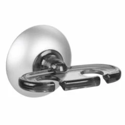 InterDesign 22946 Suction Toothbrush Holder Metro Smoke/Silver Aluminum Smoke/Silver