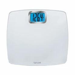 TAYLOR 752840133 Bathroom Scale 440 Lb Digital White White
