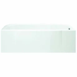 STERLING 71141120-0 Accord Series Bathtub, 34 Gal Capacity, 60 In L, 30 In W, 18 In H, Alcove Installation, White