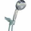 Waterpik TRS-559E PowerSpray+ Series Handheld Shower Head, 1/2 In Connection, 1.8 Gpm, 5-Spray Function, Plastic
