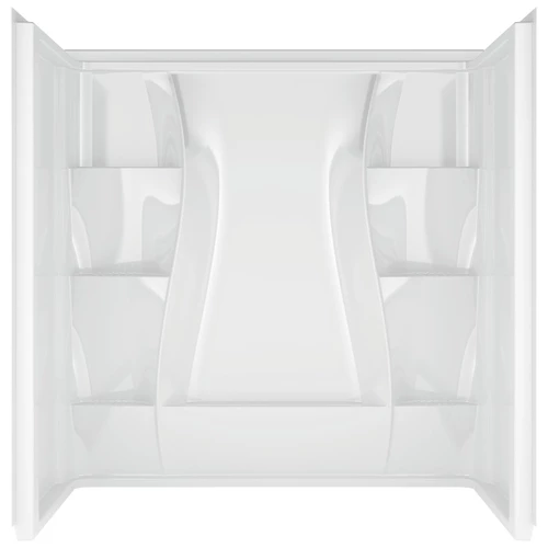 Delta 40044 Bathtub Wall Set, 32-1/2 In L, 60 In W, 60.38 In H, Procrylic, Stud Installation, White