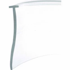 Prime-Line M 6211 Shower Door Bottom Seal, Swinging, Vinyl, Clear, For: Swinging Shower Doors And Tub Enclosures
