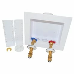 Oatey 38300 Quadtro Washing Machine Outlet Box, Polystyrene, White