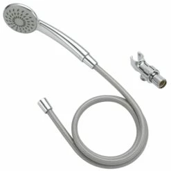 Boston Harbor HS01201CP Hand-Held Shower Head, 1.75 (6.6) 80 Gpm (L/MIN) Psi, 1/2-14 NPT Connection, Threaded, PVC, Chrome