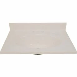 Foremost BS-1719 Vanity Top, 19 In OAL, 17 In OAW, Marble, Bone, Countertop Edge