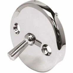 Proplus 42-7233 Round Overflow Trip Lever Plate, Clip Type, Chrome Plated