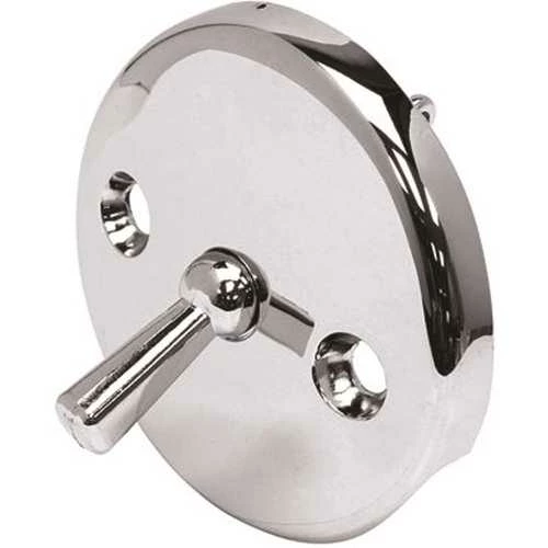 Proplus 42-7233 Round Overflow Trip Lever Plate, Clip Type, Chrome Plated