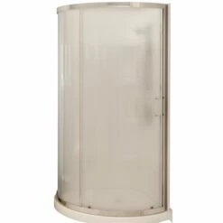 MAAX 300001-981-084 Cyrene Shower Kit, 34 In L, 34 In W, 76 In H, Acrylic, Chrome, Glue Up Installation, Round