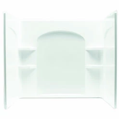 STERLING 71224100-0 Ensemble Bath/Shower Wall Set, 33-1/4 In L, 60 In W, 54 In H, Vikrell, Alcove Installation, White