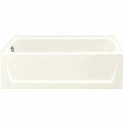 STERLING 71171110-0 Ensemble Bathtub, 44 Gal Capacity, 60 In L, 30 In W, 18 In H, Alcove Installation, Vikrell, White