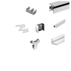 CRL C0N73BS Brushed Stainless Standard 180 Degree Contempo Kit