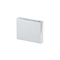 CRL CABS12CH Chrome Square Roller Bracket Cover For Cabo System