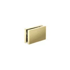 CRL CABS65BR Polished Brass 180 With Square Style Clamp - 65"