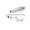 CRL CK147260BA Brite Anodized 72" X 60" Cottage CK Series Sliding Shower Door Kit With Clear Jambs For 1/4" Glass