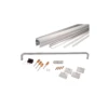 CRL CK146072BA Brite Anodized 60" X 72" Cottage CK Series Sliding Shower Door Kit With Clear Jambs For 1/4" Glass