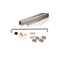 CRL CK146072BN Brushed Nickel 60" X 72" Cottage CK Series Sliding Shower Door Kit With Clear Jambs For 1/4" Glass