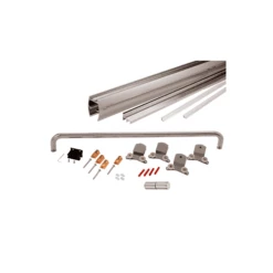 CRL CK386060BN Brushed Nickel 60" X 60" Cottage CK Series Sliding Shower Door Kit With Clear Jambs For 3/8" Glass