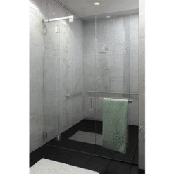 CRL CLSK1LCH CLEAR SPACE Polished Chrome Complete Left Hand Swinging Kit