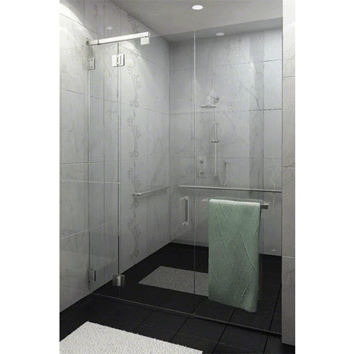 CRL CLSK1LCH CLEAR SPACE Polished Chrome Complete Left Hand Swinging Kit