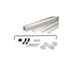 CRL DK146060BA Brite Anodized 60" X 60" Cottage DK Series Sliding Shower Door Kit With Metal Jambs For 1/4" Glass