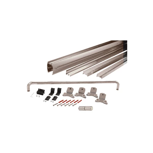CRL DK386060BN Brushed Nickel 60" X 60" Cottage DK Series Sliding Shower Door Kit With Metal Jambs For 3/8" Glass