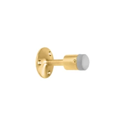 CRL DL2532PB Polished Brass Wall Mounted Heavy-Duty Door Stop