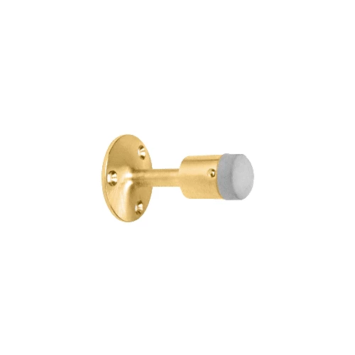 CRL DL2532PB Polished Brass Wall Mounted Heavy-Duty Door Stop