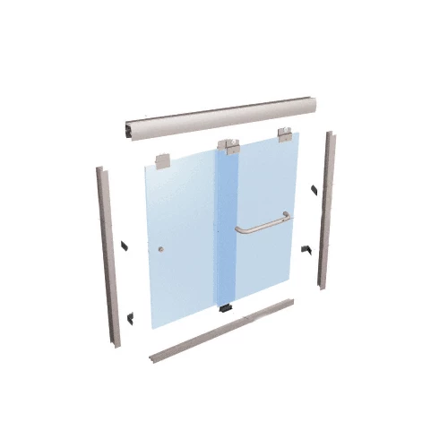 CRL EK146072BN Brushed Nickel 60" X 72" Suite "EK" Series Shower Door Kit