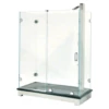 CRL ESS3CH Polished Chrome Essence Series Basic Sliding Shower Door Kit With Squared Corner Rollers