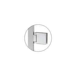 CRL HDK64BA Brite Anodized 64" High Frameless KD Door Kit Hinge For 1/4" Glass