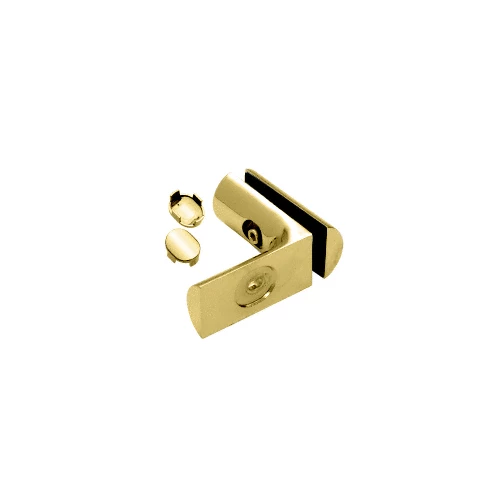 CRL HYD05BR Polished Brass Hydroslide 90 Degree Wall-to-Glass Bracket