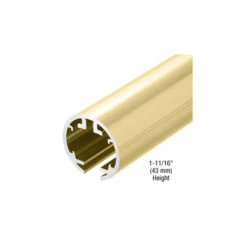 CRL HYD60BR Polished Brass 60" Hydroslide Sliding Shower Door Upper Track