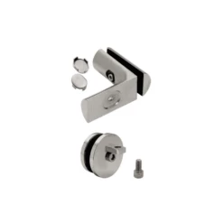 CRL HYDA9BN Brushed Nickel Hydroslide 90 Degree Wall-to-Glass Sliding Shower Door Accessory Kit