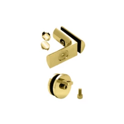 CRL HYDA9BR Brass Hydroslide 90 Degree Wall-to-Glass Sliding Shower Door Accessory Kit