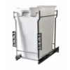 Laurey 90102 35L Single-Bottom Mount- Pull-Out Waste Bin W Door Mounting Kit