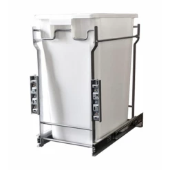 Laurey 90102 35L Single-Bottom Mount- Pull-Out Waste Bin W Door Mounting Kit