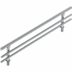 Hafele 547.51.227 Fence, For Wood Shelves 9 1/2" 11 3/4" Kessebhmer, Length: 298 (11 3/4") Chrome Plated